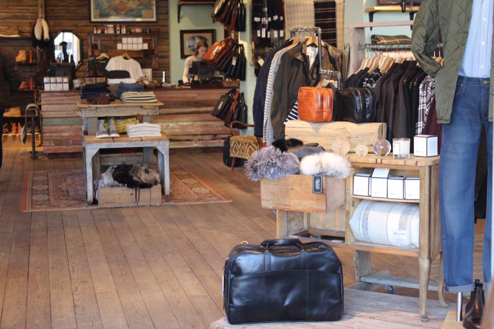 A rustic feeling in the Geysir store // Photo courtesy Brea Heth