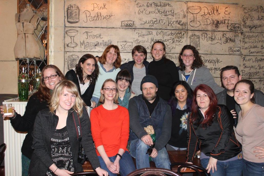 AIGA members pose for a picture with Halfdan // Photo courtesy Brea Heth