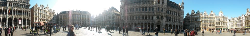 Grand Place on a spring morning.