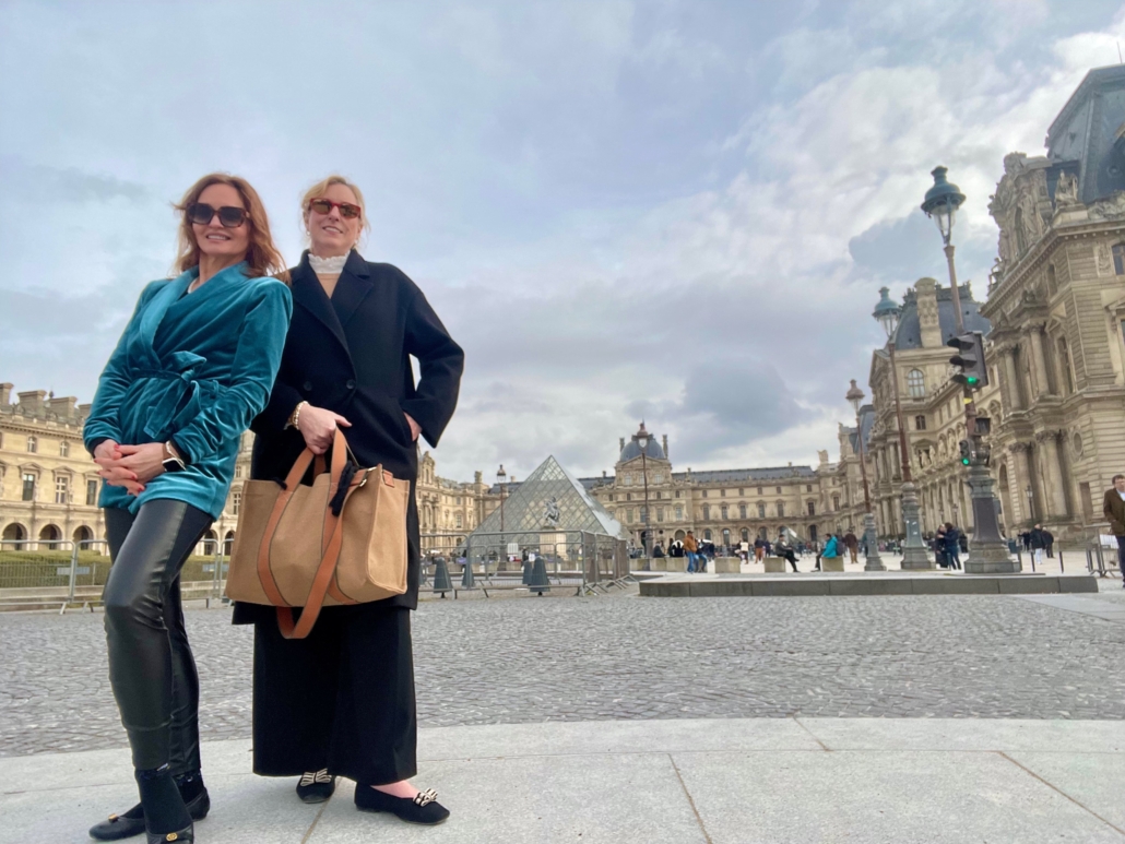 Kelly and Mandee at Louvre