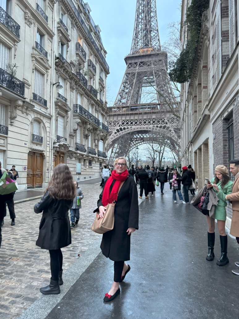 Kelly at Eiffel Tower