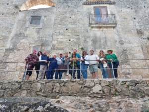 Jenna with group in Sicily