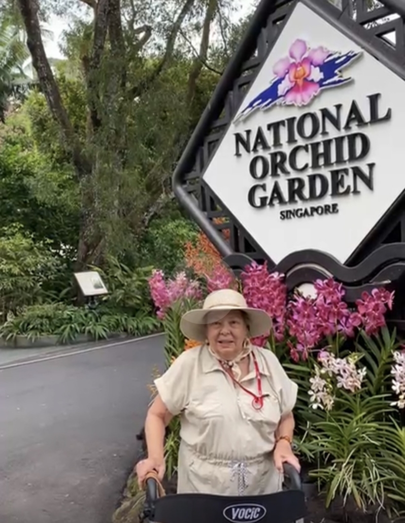 Winnie at Orchid Garden