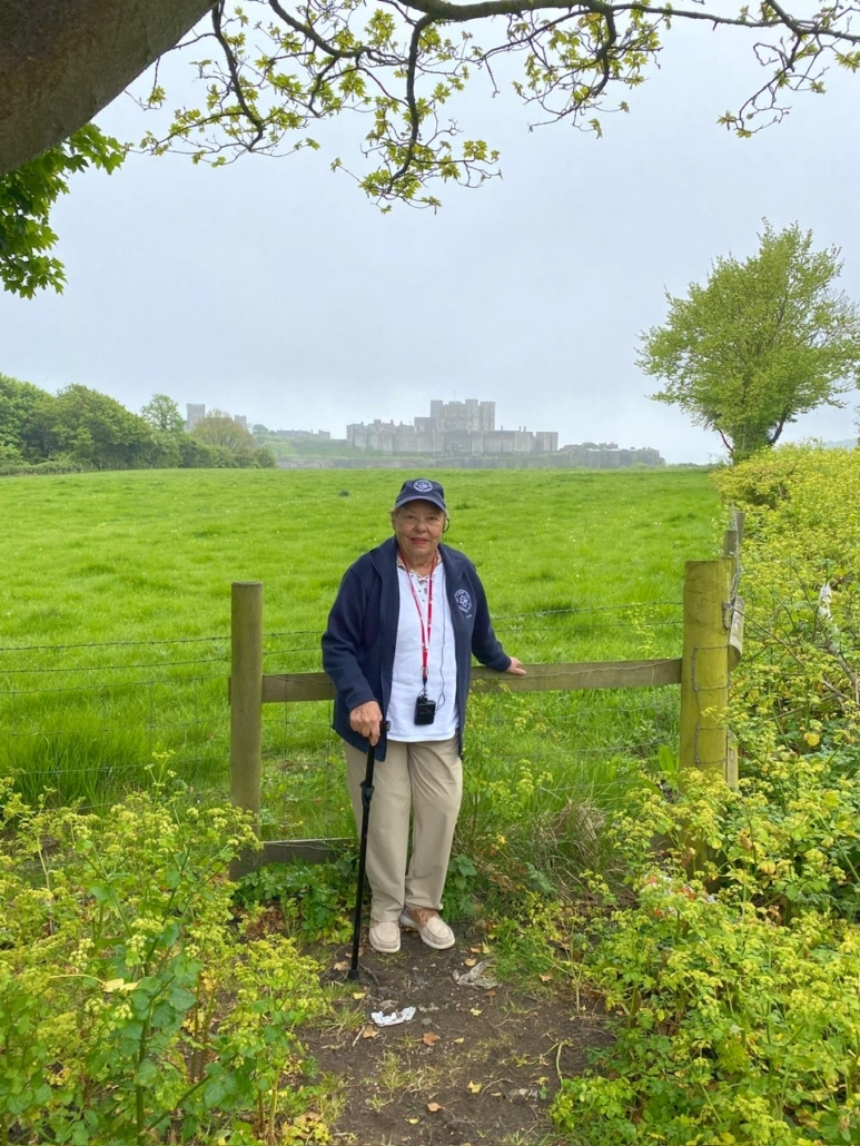 Winnie with Deal Castle